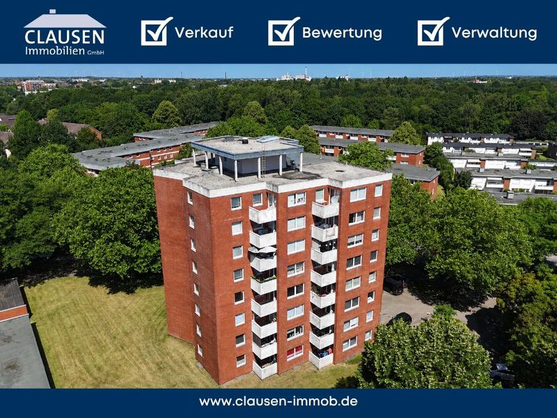 Sonnige 2,5-Zimmer-Wohnung mit Balkon und Aufzug in beliebter Lage von Neumünster-Ruthenberg!